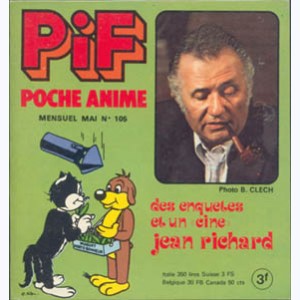 Pif Poche : n° 105, animé : Des enquêtes et un ciné Jean Richard