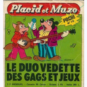 Placid et Muzo Poche : n° 79, Le duo vedette des gags et jeux