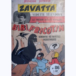 Jeunesse Joyeuse : n° 86, Bibi Fricotin : rencontre des monstres préhistoriques
