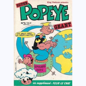 Super Popeye Géant : n° 2, Popeye fait "cra...taire" le volcan