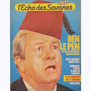 Echo des Savanes (Hebdo) : n° 5, Ben Le Pen