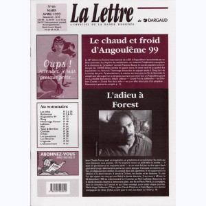 La Lettre, l'officiel de la bande dessinée : n° 46