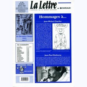 La Lettre, l'officiel de la bande dessinée : n° 48