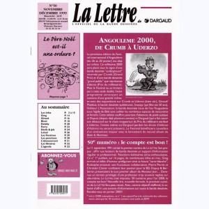 La Lettre, l'officiel de la bande dessinée : n° 50