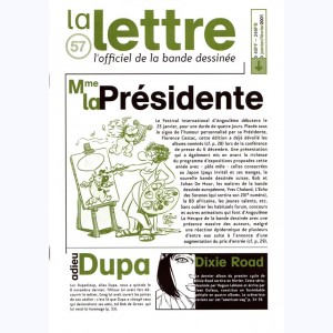 La Lettre, l'officiel de la bande dessinée : n° 57