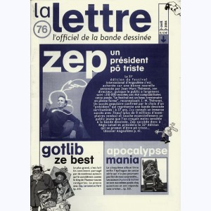 La Lettre, l'officiel de la bande dessinée : n° 76