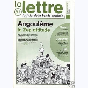 La Lettre, l'officiel de la bande dessinée : n° 81