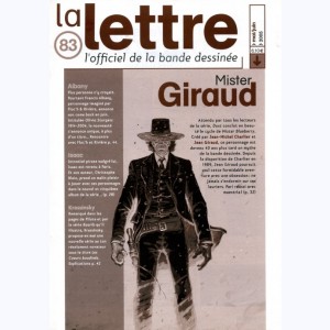 La Lettre, l'officiel de la bande dessinée : n° 83