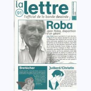 La Lettre, l'officiel de la bande dessinée : n° 91