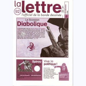 La Lettre, l'officiel de la bande dessinée : n° 92