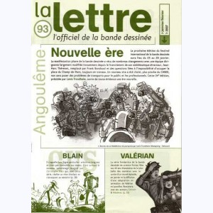 La Lettre, l'officiel de la bande dessinée : n° 93