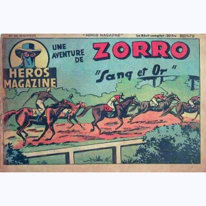 Héros Magazine : n° 26, Zorro - Sang et or